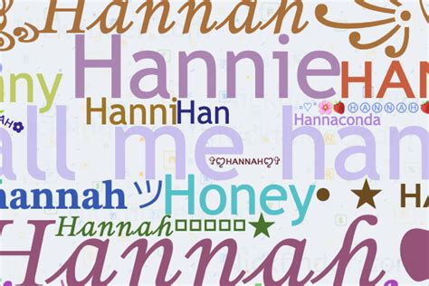 usernames for hannah|Nicknames for Hannah ️ Hannah banana, Han, Hanni...